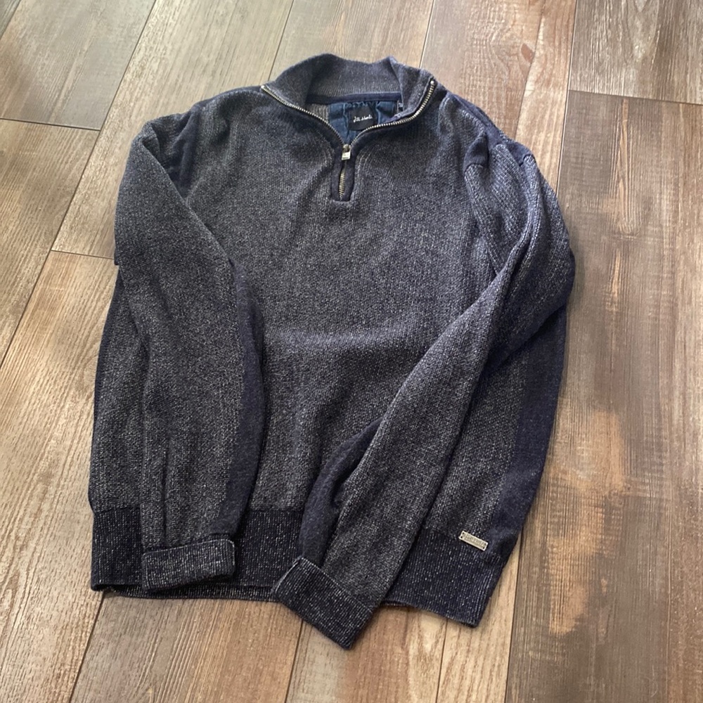 J.B. Holt Quarter Zip Sweater. Size Medium